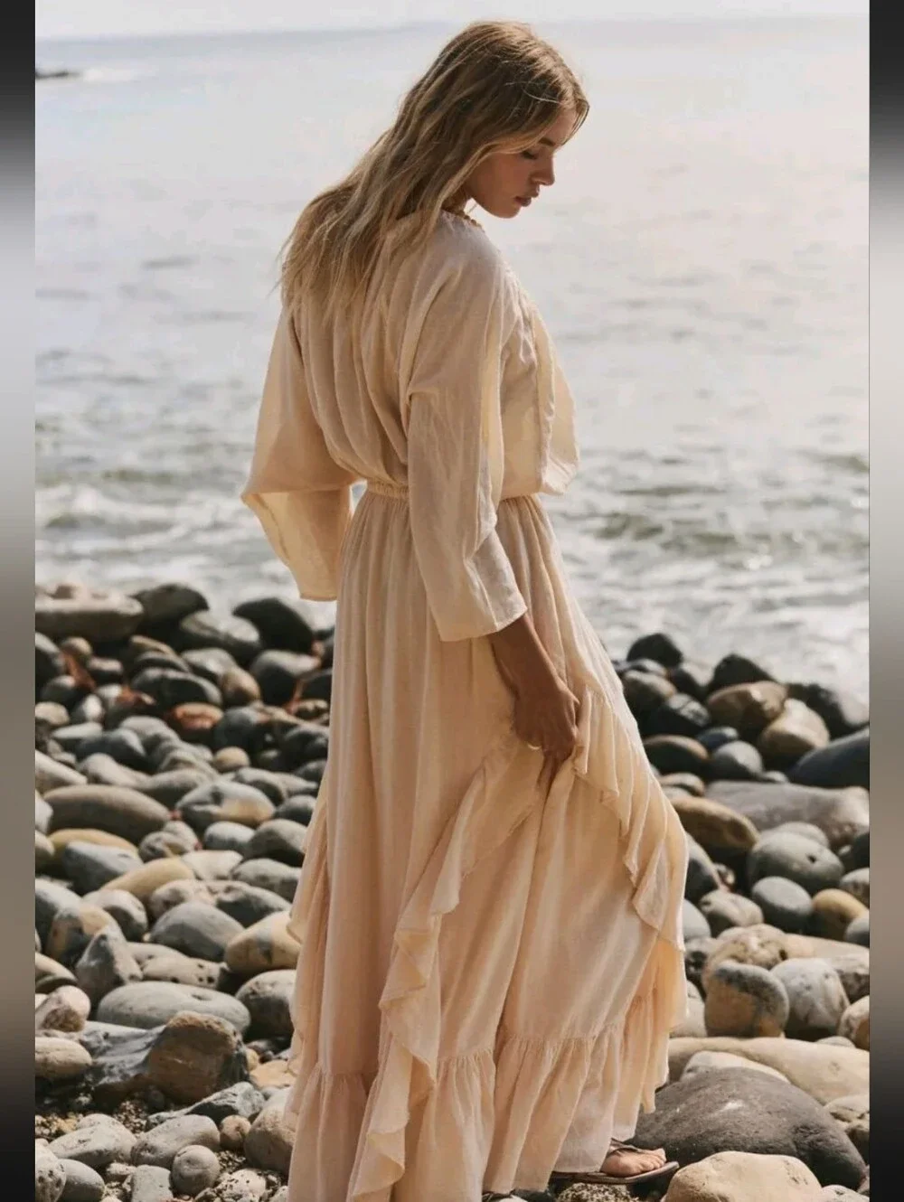 Free People Shore Chic Maxi Dress NWOT
